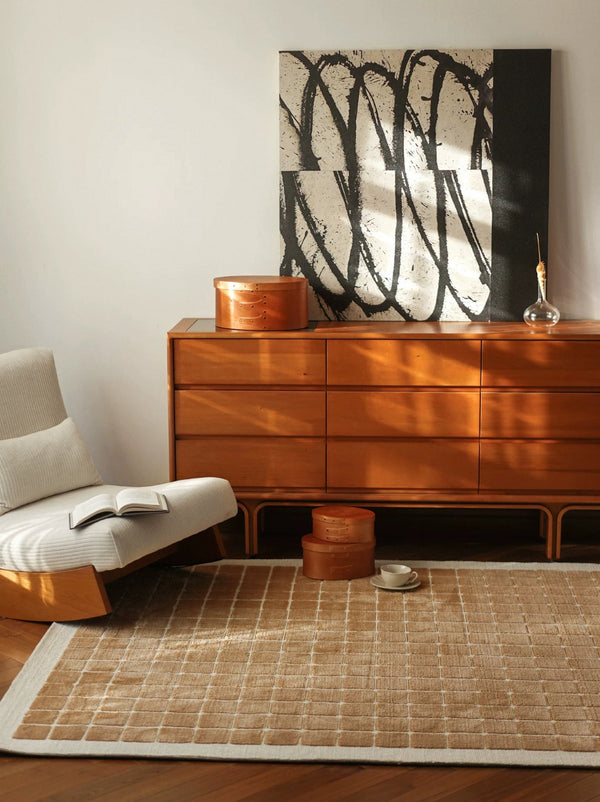 Caramel Cubes Rug - Verra Living